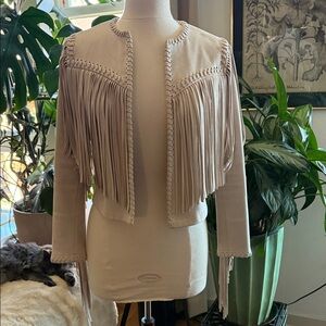 Suede Fringe Jacket